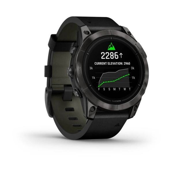 Смарт-годинник Garmin Epix Pro (Gen 2)  Sapphire Edition 47 mm Carbon Grey DLC Titanium with Black Leather Band (010-02803-30) 010-02803-30 фото