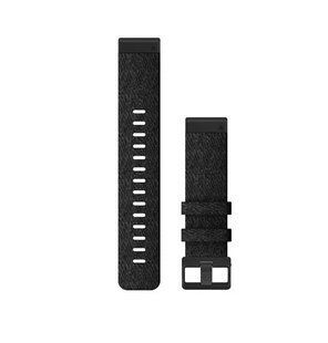 Ремінець нейлоновий Garmin QuickFit 22 Watch Bands Heathered black nylon (010-12863-07) 010-12863-07 фото