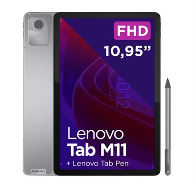 Планшет Lenovo TAB M11 (TB330FU) 10.95" 4/128GB WiFi (ZADA0024PL) Luna Grey + Stylus ZADA0024PL фото