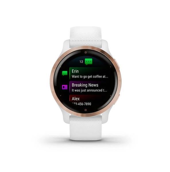 Смарт-годинник Garmin Venu 2S Rose Gold Bezel with White Case and Silicone Band (010-02429-13) 010-02429-13 фото