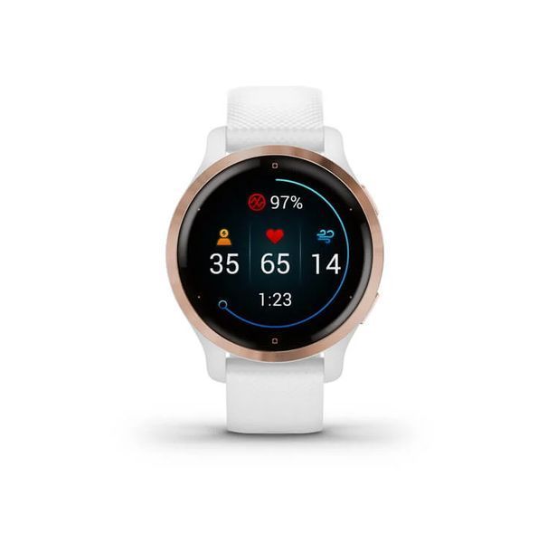 Смарт-годинник Garmin Venu 2S Rose Gold Bezel with White Case and Silicone Band (010-02429-13) 010-02429-13 фото