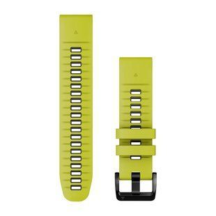 Ремінець силіконовий Garmin QuickFit 22 Watch Bands Electric Lime/Graphite Silicone (010-13280-03) 010-13280-03 фото