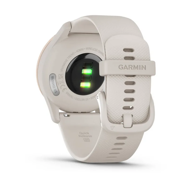 Смарт-годинник Garmin Vivomove Trend Peach Gold S. Steel Bezel w. Ivory Case and S. Band (010-02665-01) 010-02665-01 фото