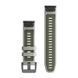 Ремінець силіконовий Garmin QuickFit 22 Watch Bands Fog Grey/Moss Silicone (010-13280-08) 010-13280-08 фото 2