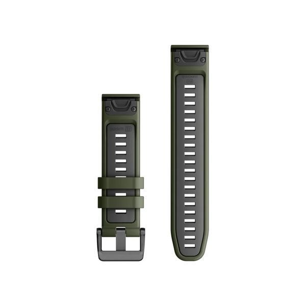 Ремінець силіконовий Garmin QuickFit 22 Watch Bands Moss/Graphite Silicone (010-13280-07) 010-13280-07 фото