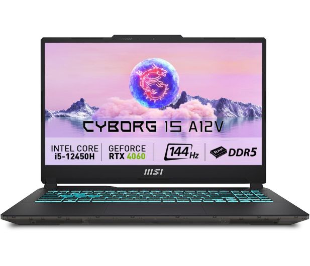 Ноутбук MSI Cyborg 15 A12VE (A12VE-017XPL) i5-12450H |16GB | 512 | RTX4050 144Hz| DOS A12VE-017XPL фото