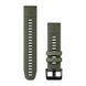 Ремінець силіконовий Garmin QuickFit 22 Watch Bands Moss/Graphite Silicone (010-13280-07) 010-13280-07 фото 1
