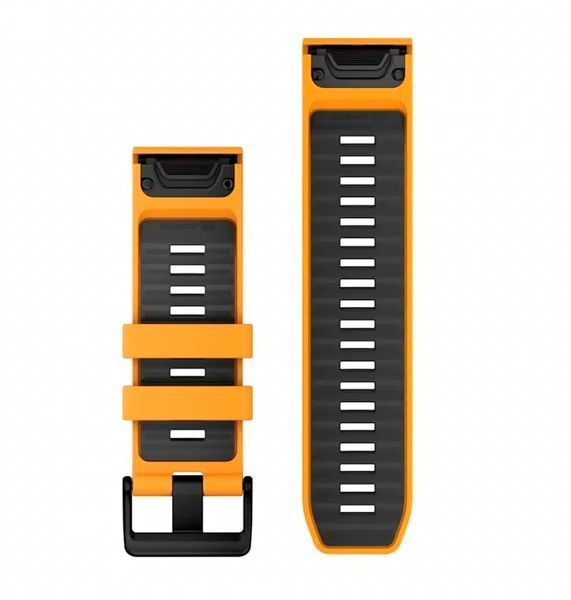 Ремінець Garmin QuickFit 26 Watch Bands Spark Orange/Graphite Silicone (010-13393-01)  010-13393-01 фото