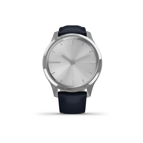 Смарт-Годинник Garmin Vivomove Luxe Silver-Blue Leather (010-02241-20) 010-02241-20 фото