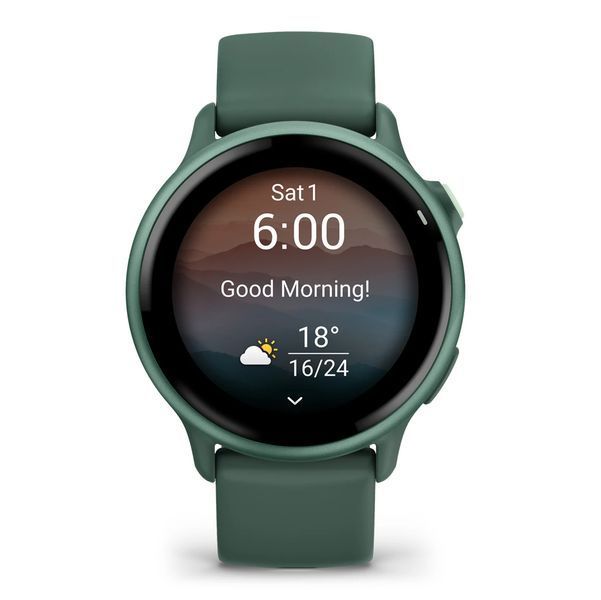 Смарт-годинник Garmin Vivoactive 6&nbsp;Metallic Jasper Green with Jasper Green Band (010-02985-02)  010-02985-02 фото
