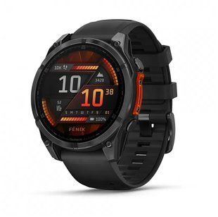 Смарт-годинник Garmin Fenix 8  47 mm  AMOLED Slate grey with Black silicone band (010-02904-00) 010-02904-00 фото