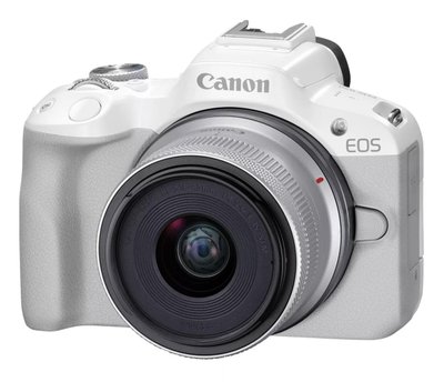 Бездзеркальний фотоапарат Canon EOS R50 kit RF-S 18-45mm IS STM White (5812C030) 5812C030 фото