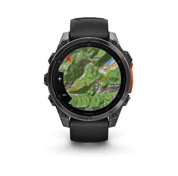 Смарт-годинник Garmin Fenix 8  47 mm  AMOLED Slate grey with Black silicone band (010-02904-00) 010-02904-00 фото