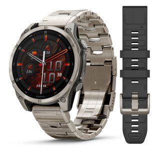 Смарт-годинник Garmin Fenix 8  47 mm AMOLED Sapphire Titanium with Vented titanium bracelet (010-02904-40) 010-02904-40 фото
