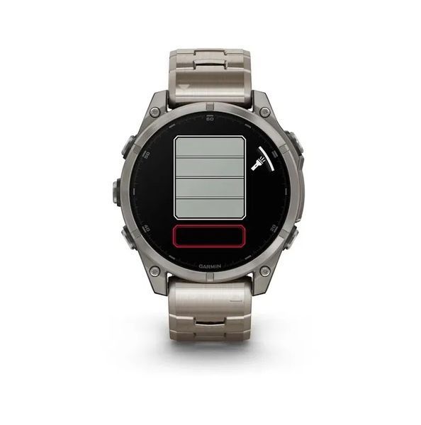 Смарт-годинник Garmin Fenix 8  47 mm AMOLED Sapphire Titanium with Vented titanium bracelet (010-02904-40) 010-02904-40 фото