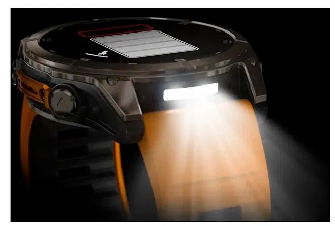 Смарт-годинник Garmin Fenix 8  51 mm AMOLED Sapphire Titanium with Spark orange/graphite silicone band (010-02905-11) 010-02905-11 фото
