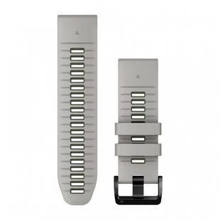 Ремінець силіконовий Garmin QuickFit 26 Watch Bands Fog Grey/Moss Silicone (010-13281-08) 010-13281-08 фото