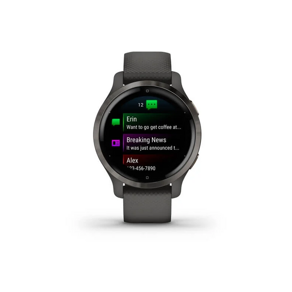 Смарт-годинник Garmin Venu 2S Slate Bezel with Graphite Case and Silicone Band (010-02429-10)  010-02429-10 фото