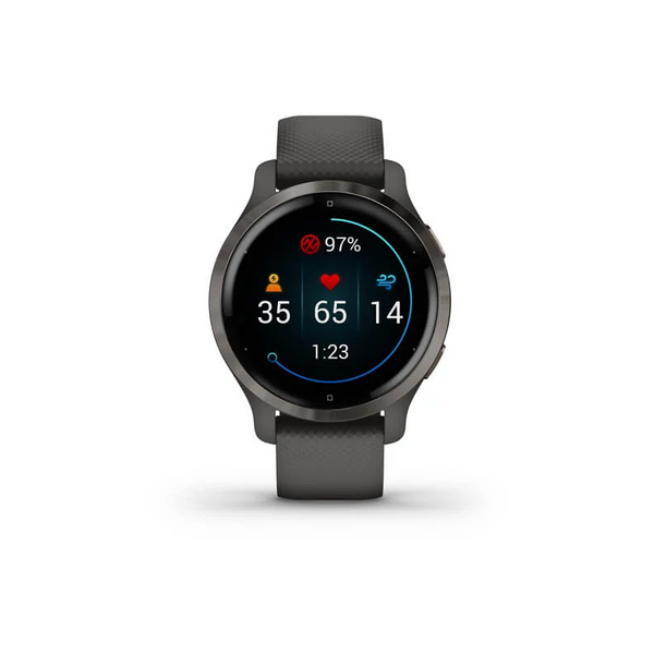 Смарт-годинник Garmin Venu 2S Slate Bezel with Graphite Case and Silicone Band (010-02429-10)  010-02429-10 фото