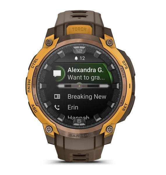 Смарт-годинник Garmin Instinct Crossover AMOLED Bronze/Sunburst (010-03398-01) 010-03398-01 фото