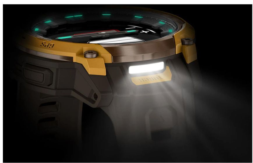 Смарт-годинник Garmin Instinct Crossover AMOLED Bronze/Sunburst (010-03398-01) 010-03398-01 фото