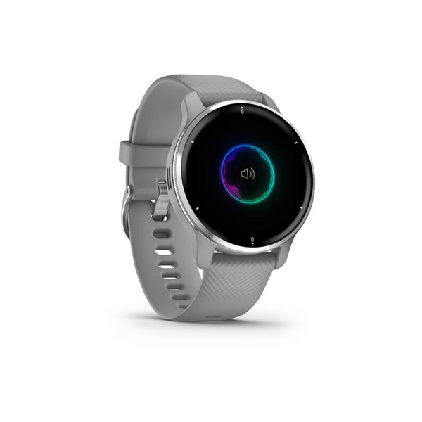 Смарт-годинник Garmin Venu 2 Plus Silver Stainless Steel Bezel With Powder Grey Case And Silicone Band (010-02496-10) 010-02496-10 фото