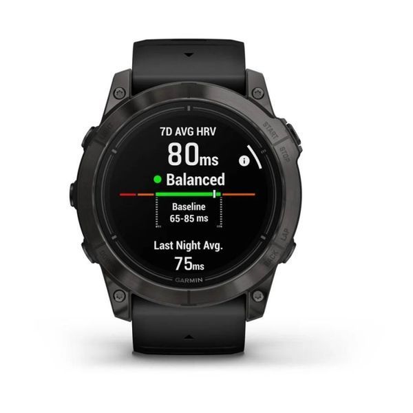 Смарт-годинник Garmin Epix Pro (Gen 2)  Sapphire Edition 47 mm Carbon Grey DLC Titanium with Black Band (010-02803-11) 010-02803-11 фото
