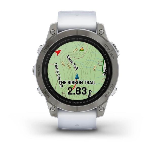 Смарт-годинник Garmin Epix Pro (Gen 2)  Sapphire Edition 47 mm Titanium with Whitestone Band (010-02803-21) 010-02803-21 фото