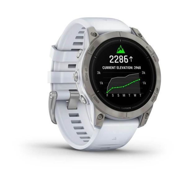 Смарт-годинник Garmin Epix Pro (Gen 2)  Sapphire Edition 47 mm Titanium with Whitestone Band (010-02803-21) 010-02803-21 фото