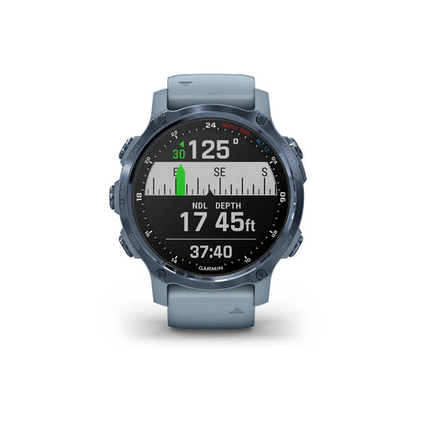 Смарт- годинник Garmin Descent Mk2S Mineral Blue with Sea Foam Silicone Band (010-02403-07)  010-02403-07 фото