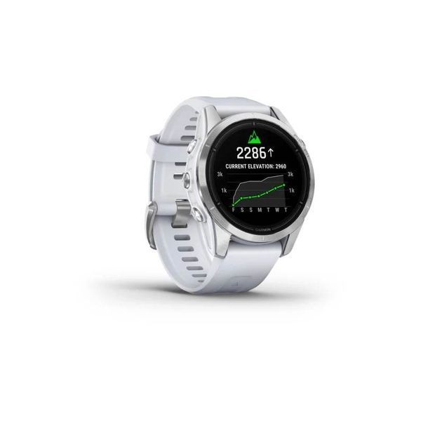 Смарт-годинник Garmin Epix Pro (Gen 2)  Standard Edition 42 mm Silver with Whitestone Band (010-02802-01) 010-02802-01 фото