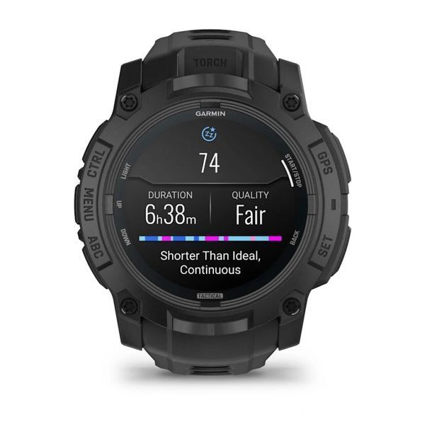 Смарт-годинник Garmin Instinct 3 50 mm AMOLED Tactical Edition Black with Black Band (010-03020-50) 010-03020-50 фото