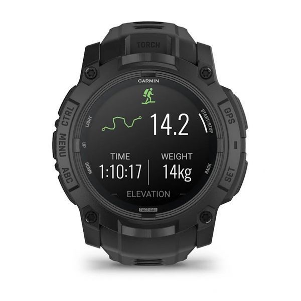 Смарт-годинник Garmin Instinct 3 50 mm AMOLED Tactical Edition Black with Black Band (010-03020-50) 010-03020-50 фото