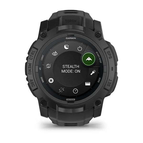 Смарт-годинник Garmin Instinct 3 50 mm AMOLED Tactical Edition Black with Black Band (010-03020-50) 010-03020-50 фото