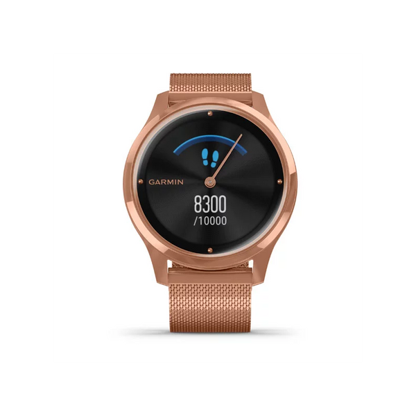 Смарт-годинник Garmin Vivomove Luxe 18K Rose Gold PVD Stainless Steel w. Rose Gold Milanese B. (010-02241-24) 010-02241-24 фото
