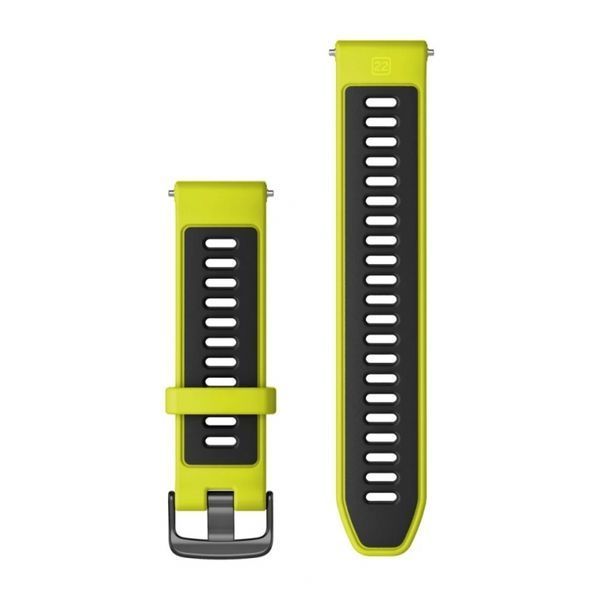 Ремінець Garmin Watch Bands Amp Yellow/Black with Slate Hardware (010-11251-AE) 010-11251-AE фото