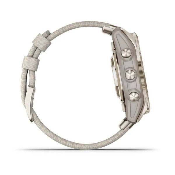 Смарт-годинник Garmin Epix Pro (Gen 2) Sapphire 42mm Soft Gold with Cream Heathered Nylon Band (010-02802-20) 010-02802-20 фото