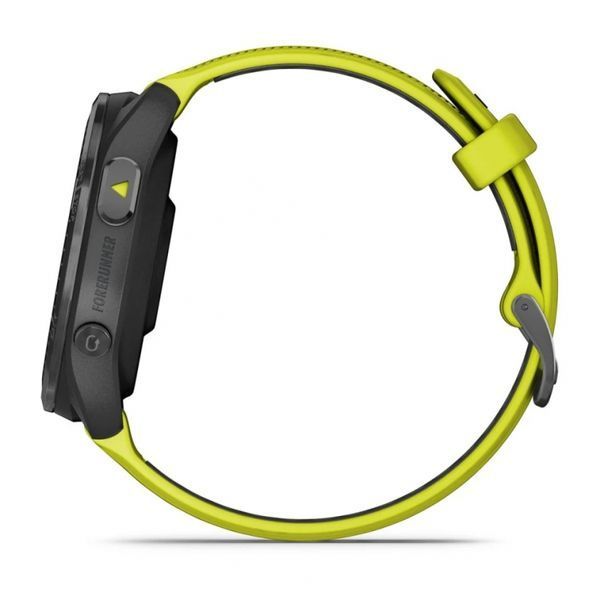 Смарт-годинник Garmin Forerunner 965 Carbon Grey DLC Titanium Bezel with Black Case and Amp Yellow/Black Silicone Band ( 010-02809-12) 010-02809-12 фото