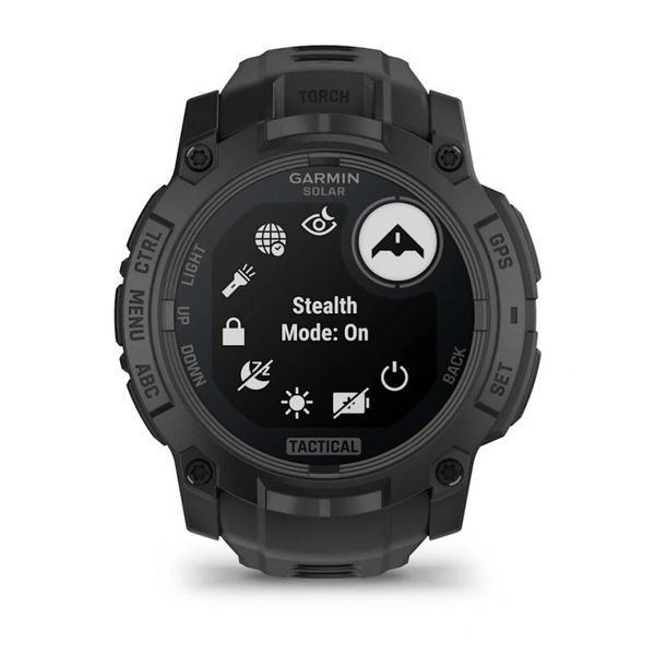 Смарт-годинник Garmin Instinct 3 50 mm Solar Tactical Edition Black with Black Band (010-02935-50) 010-02935-50 фото