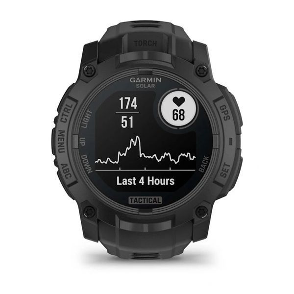 Смарт-годинник Garmin Instinct 3 50 mm Solar Tactical Edition Black with Black Band (010-02935-50) 010-02935-50 фото