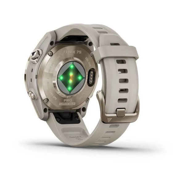 Смарт-годинник Garmin Fenix 7S Pro  Sapphire Solar Edition  Soft Gold with Light Sand Band (010-02776-15) 010-02776-15 фото