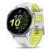 Смарт-годинник Garmin Forerunner 970 Titanium with whitestone case and whitestone/translucent amp yellow band (010-02969-11) 010-02969-11 фото 1