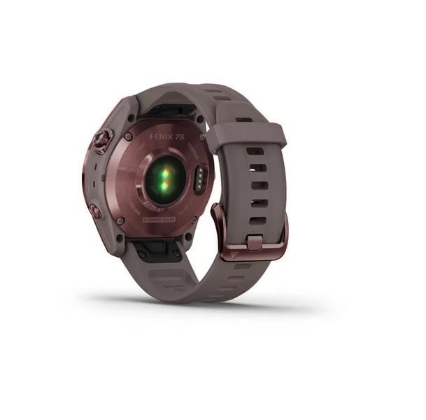 Смарт-годинник Garmin Fenix 7S Sapphire Solar Dark Bronze Titanium w. Shale Grey Band (010-02539-29) 010-02539-29 фото