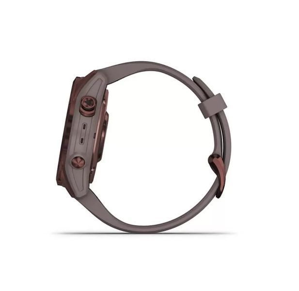 Смарт-годинник Garmin Fenix 7S Sapphire Solar Dark Bronze Titanium w. Shale Grey Band (010-02539-29) 010-02539-29 фото